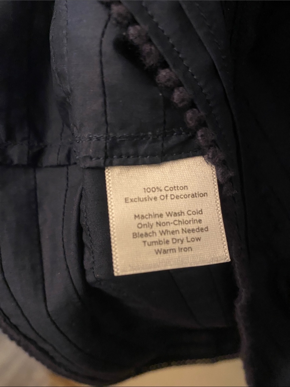 Talbots Navy Embroidered V-Neck Sleeveless Camisole ๐ - Picture 5 of 9